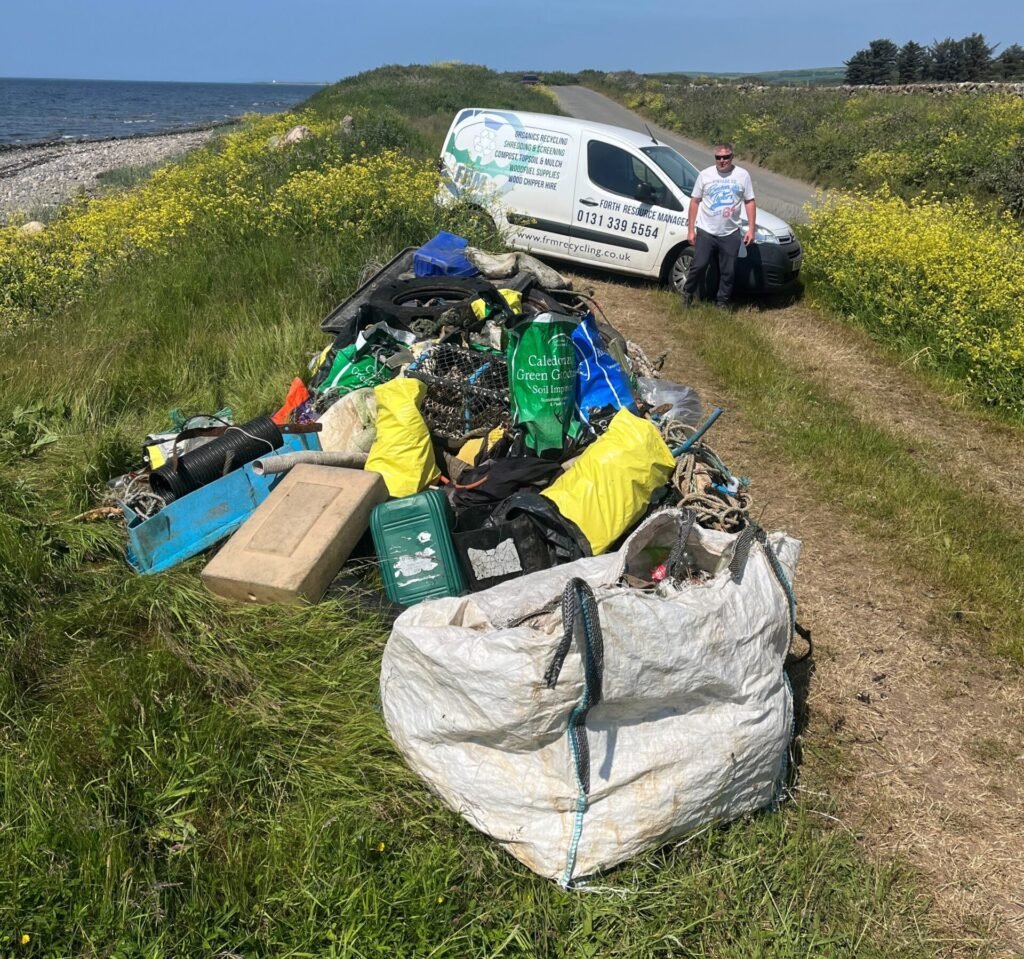 litter gathered in Ayr